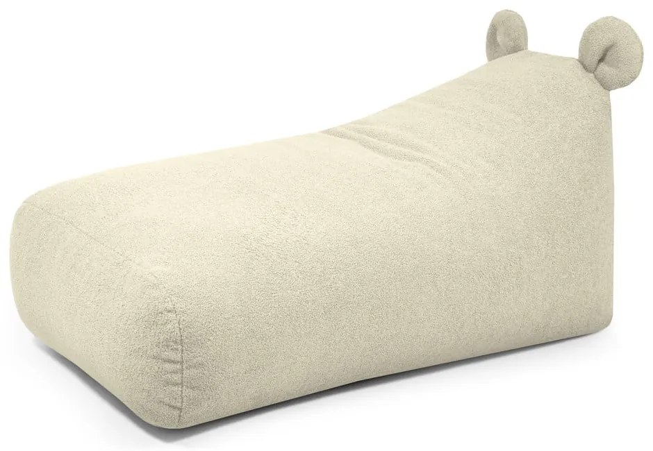 Kremowy dziecięcy worek do siedzenia z materiału bouclé Snug 130 Bear – SLOWDOWN