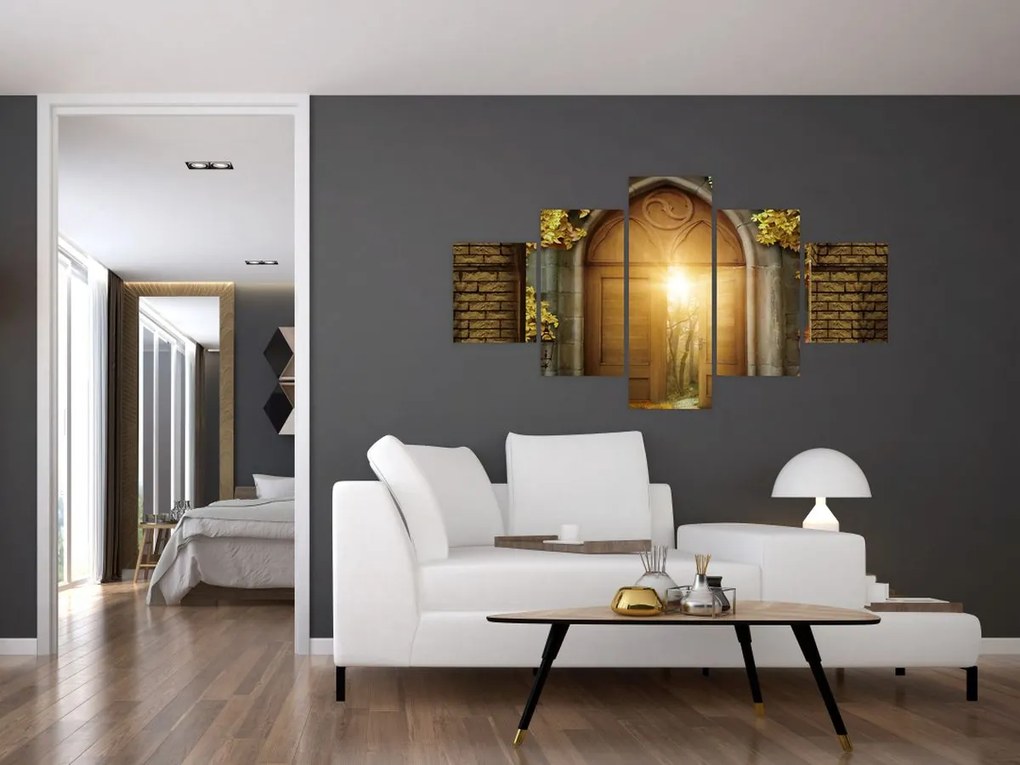 Obraz - Brama w lesie (125x70 cm)