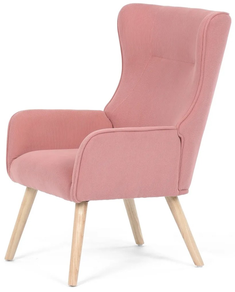 Fotel na uszach PINK2, różowy