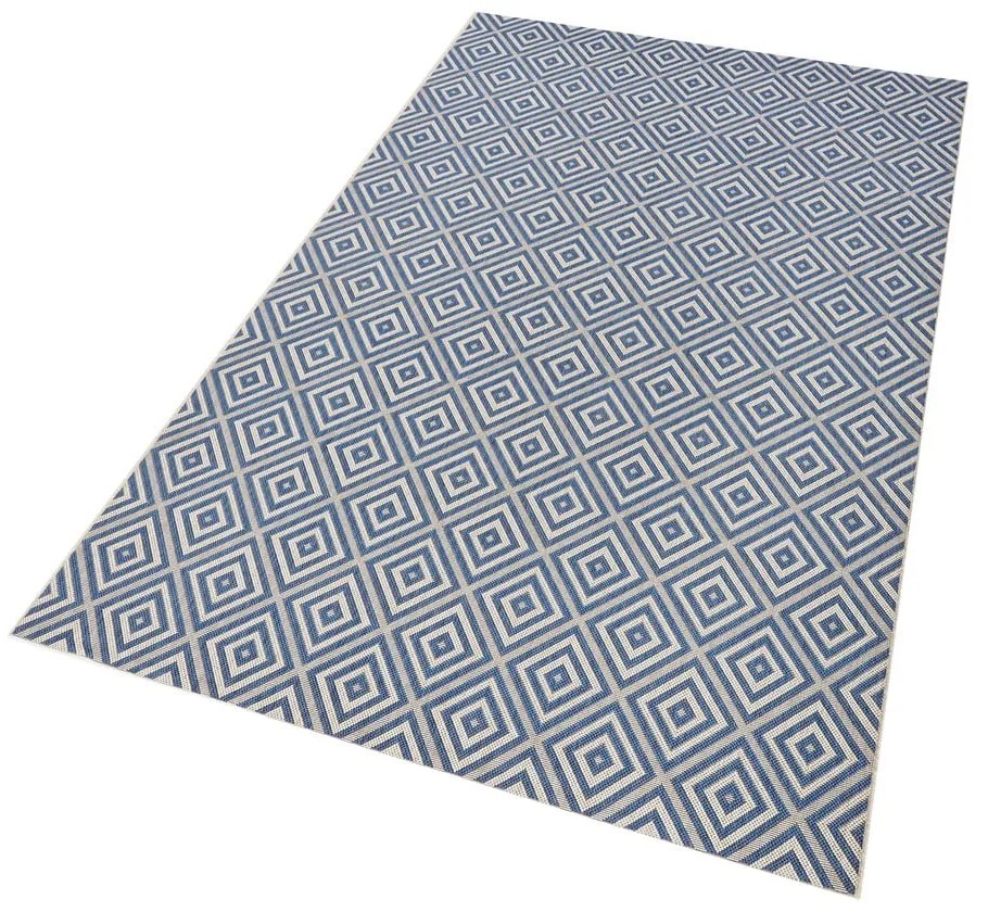Niebieski dywan odpowiedni na zewnątrz NORTHRUGS Karo, 200x290 cm
