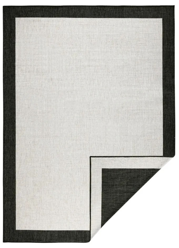 Czarno-kremowy dywan dwustronny NORTHRUGS Panama, 120x170 cm