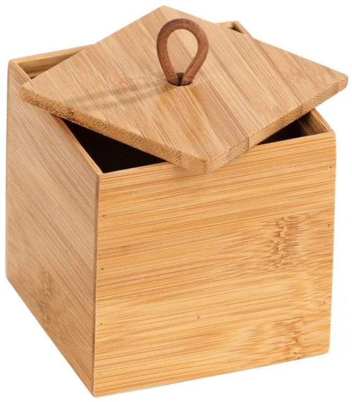Organizer łazienkowy TERRA, bambus, 9 x 9 cm, WENKO