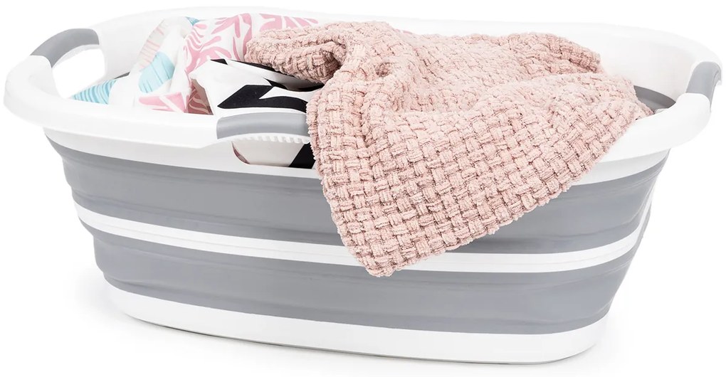 4Home Składany kosz silikonowy na pranie Clean