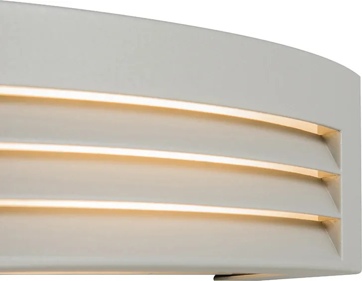 Nowoczesna lampa ścienna szara IP44 - Hurricane 1