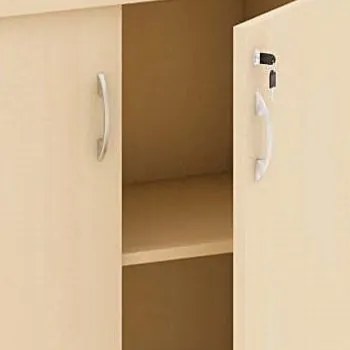 Szafka biurowa ARRISTO LUX, 800 x 400 x 836 mm, brzoza