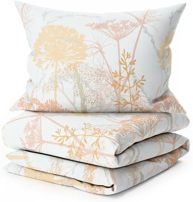 PrzytulneMieszkanie.pl PrzytulneMieszkanie.pl Pościel z bawełny Renforcé CARAWAY kremowa Rozmiar pościeli: 70 x 90 cm | 140 x 200 cm