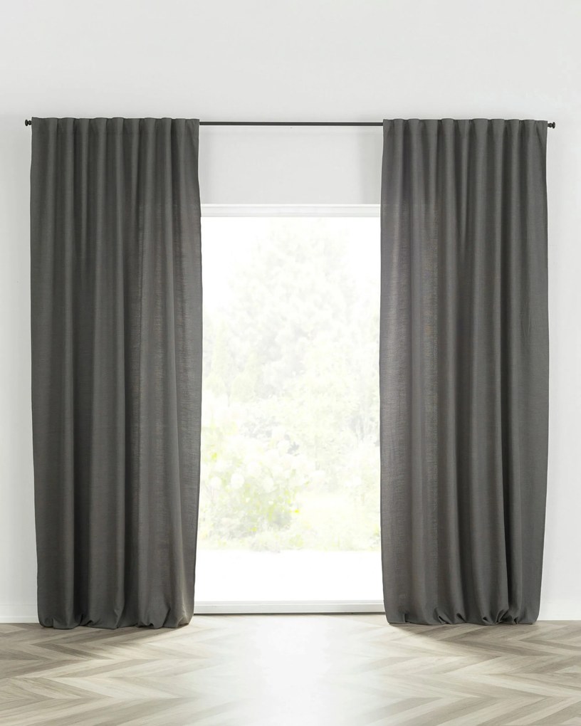 Zasłona BASIC na taśmie marszczącej 140x280cm łupkowo-szary 1szt.