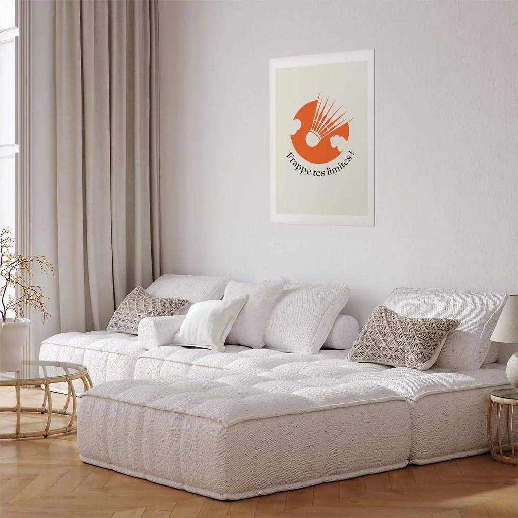 Plakat Lotka na tle pomarańczu 40x60 cm bez ramy z marginesem ARTGEIST B