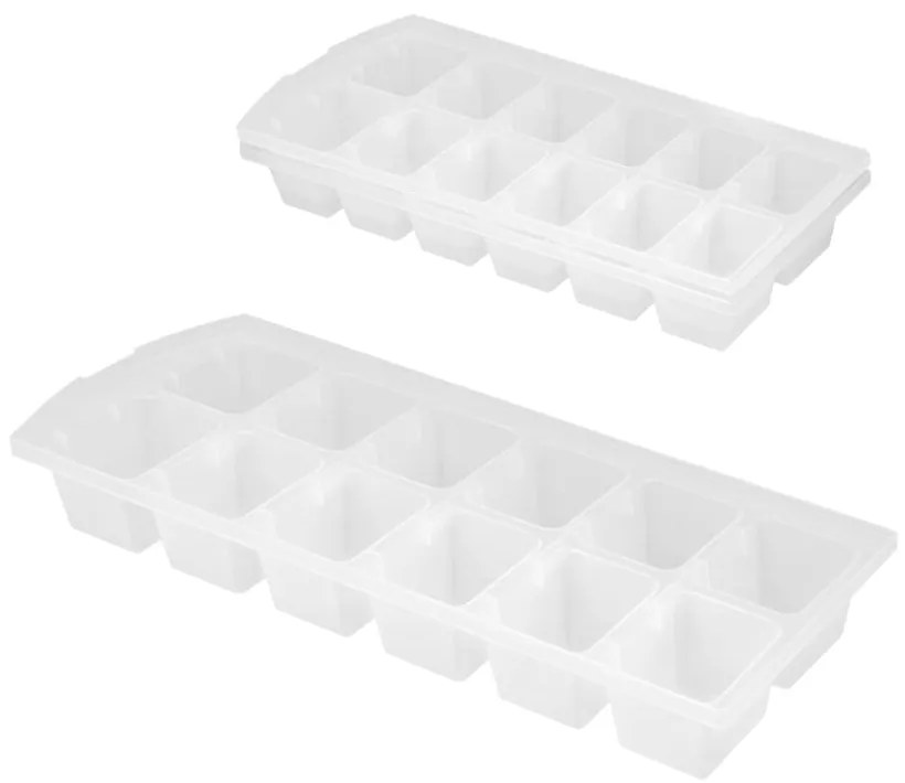 Zestaw 2 białych foremek do kostek lodu Metaltex Ice Cube