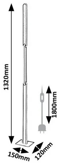 Rabalux 74195 stojąca lampa podłogowa LED Sindri,ekskluzywny design