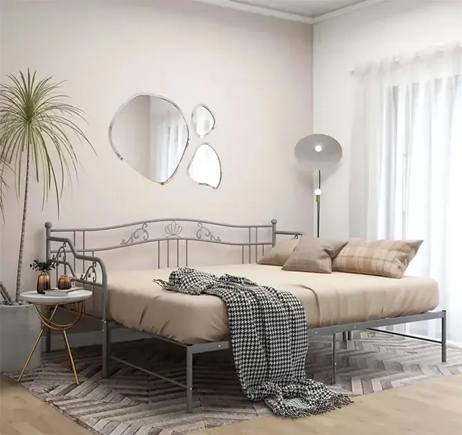 Białe piętrowe łóżko z biurkiem i krzesłami na dole 75x190 E7-H59