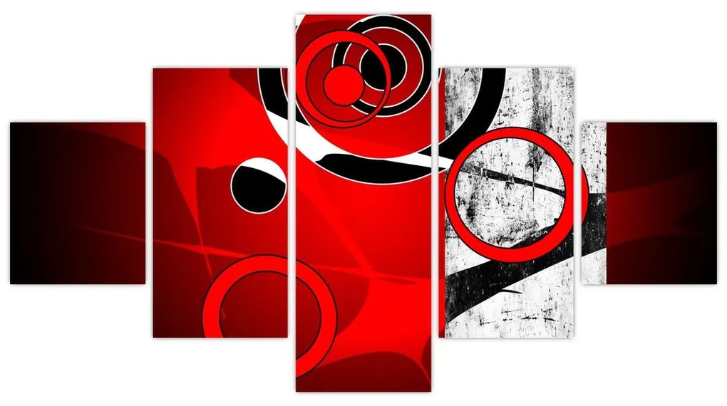 Obraz abstrakcji (125x70 cm)