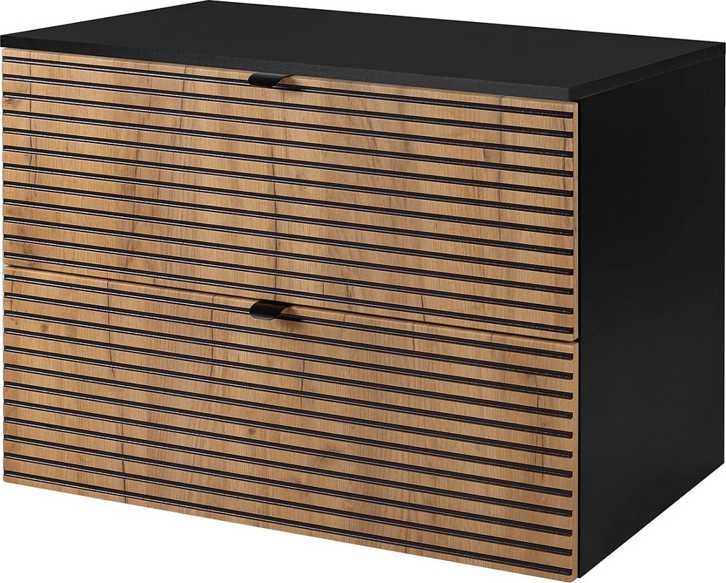 Meble łazienkowe, Czarny Mat, 80 x 57 x 46 cm