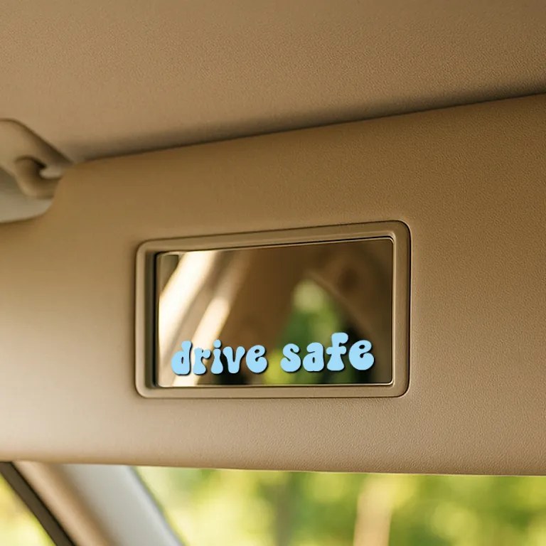 Naklejka na lustro S37 – Drive safe