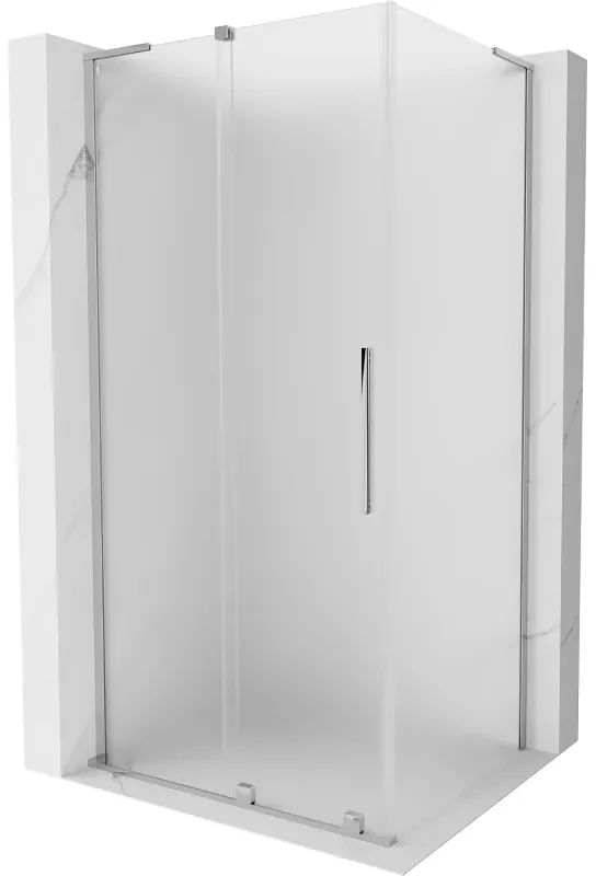 Mexen Velar L kabina prysznicowa rozsuwana 90 x 80 cm, szron, chrom - 871-090-080-33-01