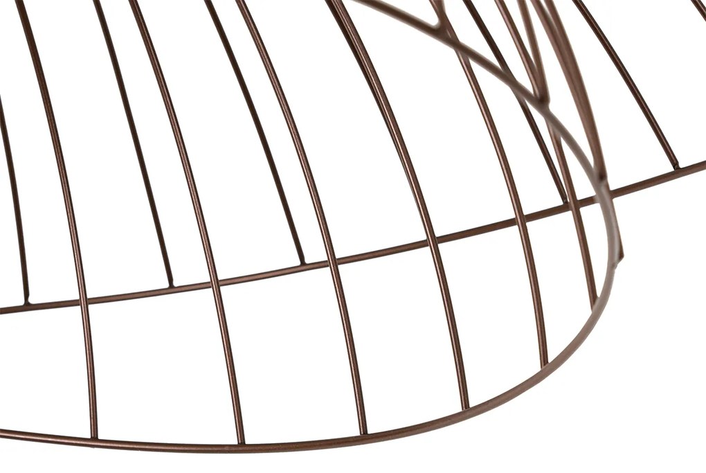 Inteligentna lampa sufitowa brązowa z podwójnym kloszem 45 cm z WiFi G95 - Pua