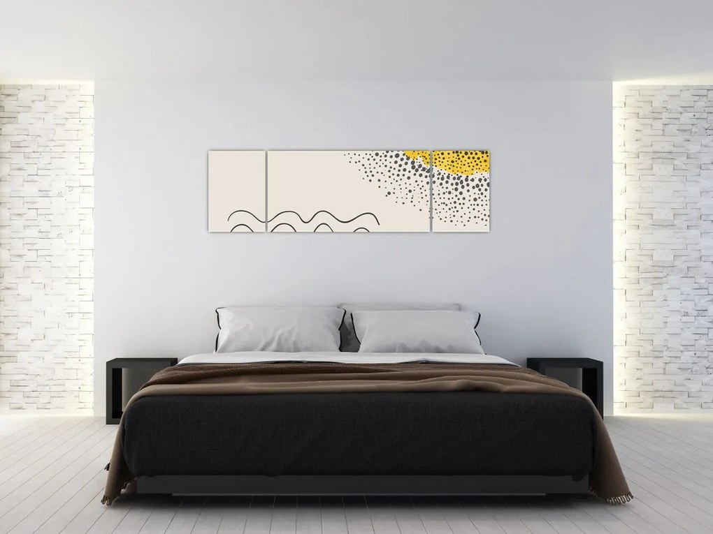Obraz - Abstrakcyjny obraz plaży N⁰1 (170x50 cm)