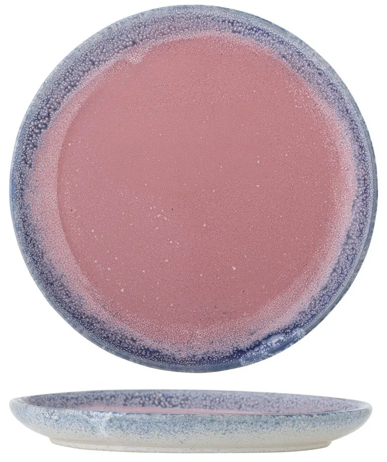 Jasnoróżowy kamionkowy talerz ø 20 cm Paula – Bloomingville
