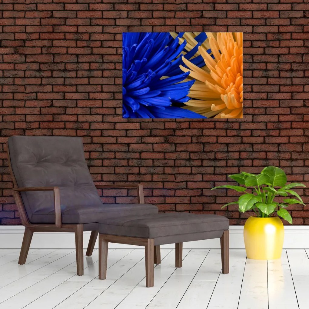 Szczegółowy obraz kwiatów (70x50 cm)