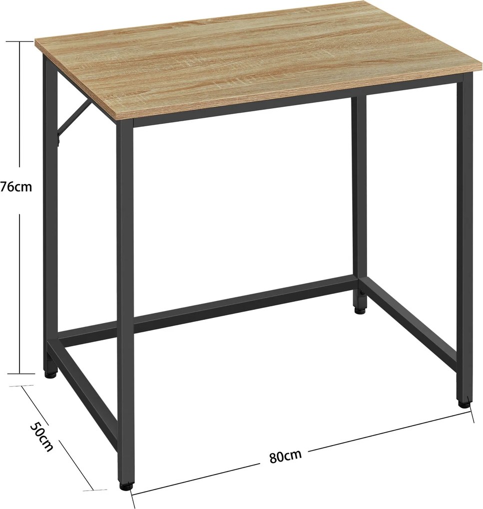 Małe biurko w stylu loft Malabu 038, dąb sonoma