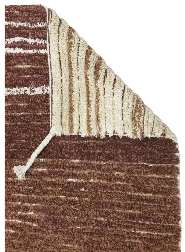 Ceglasty bawełniany dywan 80x140 cm Twin Toffee – Lorena Canals