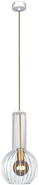 Biało-złota loftowa lampa wisząca - S134 S7-K03