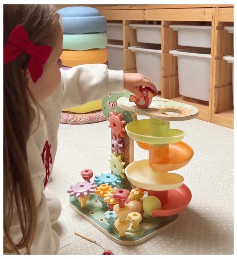 Woopie green drzewko aktywności kulodrom montessori 4w1 fsc