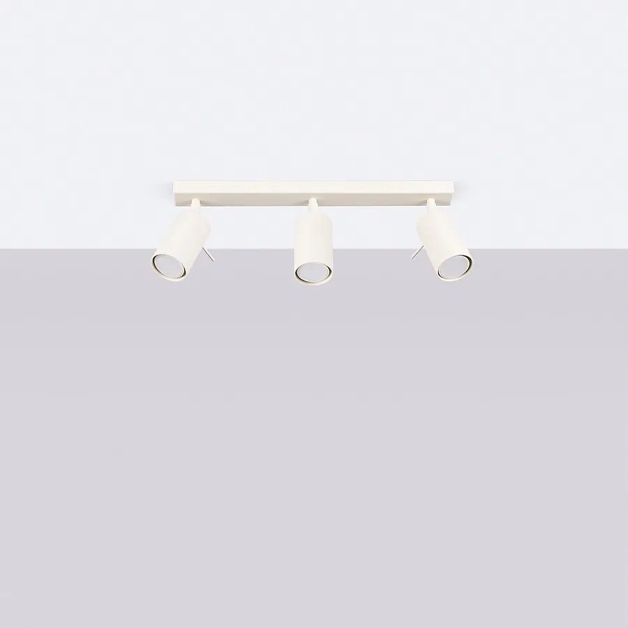 Lampa sufitowa nowoczesny Briix, stal - 3 źródło światła 4000K - L.45 x H.17 cm - beżowy