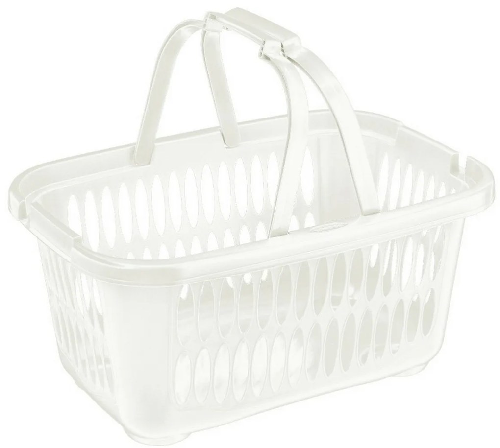 Tontarelli Kosz na czystą bieliznę COVER LINE zuchwytem  19,4 l, biały