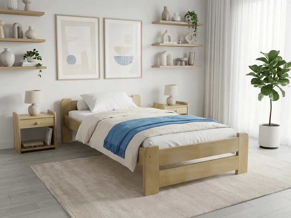 Łóżko Emily 80 x 200 cm, sosna Materac: Materac Coco Maxi 20 cm