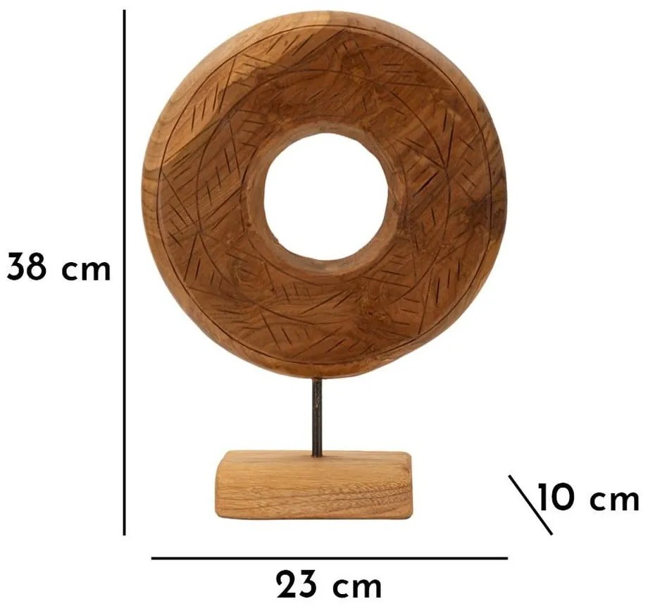 Drewniana figurka (wysokość 38 cm) Dorat – Mauro Ferretti
