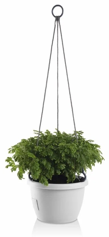 Gardenico Doniczka samonawadniająca wisząca Marina biały, śr. 25 cm