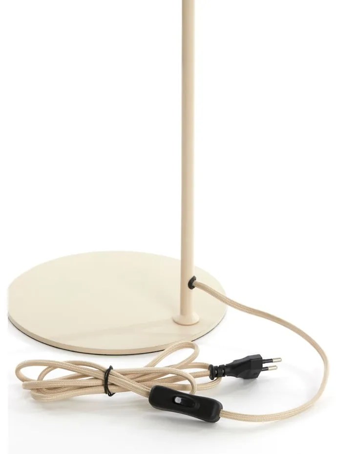 Beżowa lampa stołowa z tekstylnym kloszem (wysokość 60,5 cm) Elati – Light & Living