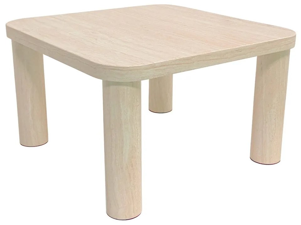 Jasnoszary stolik w dekorze marmuru 60x60 cm Solano – Actona