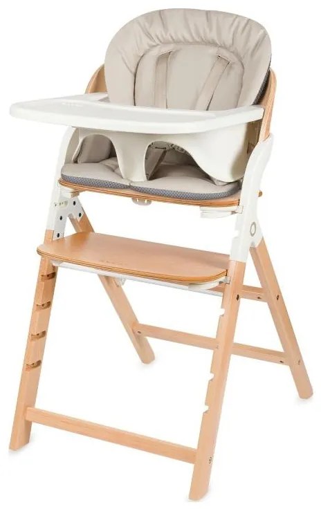 Lionelo - Dziecięce krzesełko do karmienia 3 w 1 MEGAN Białe drewno