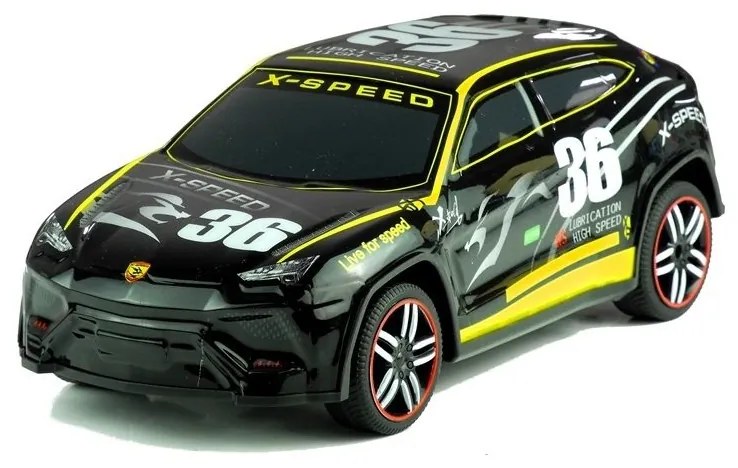 Auto zdalnie sterowane sportowe pilot r/c czarne