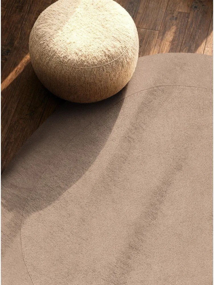 Beżowy okrągły dywan z mieszanki wełny tkany ręcznie ø 160 cm Kari Organic – Villeroy&Boch