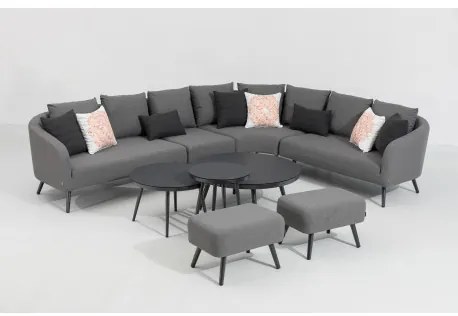 Melia LIKA-TEX® szary - luksusowy zestaw ogrodowy