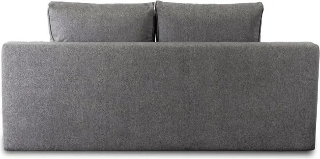 Sofa Rozkładana z Funkcją Spania RENO Dwuosobowa Szara Nowoczesna do Salonu