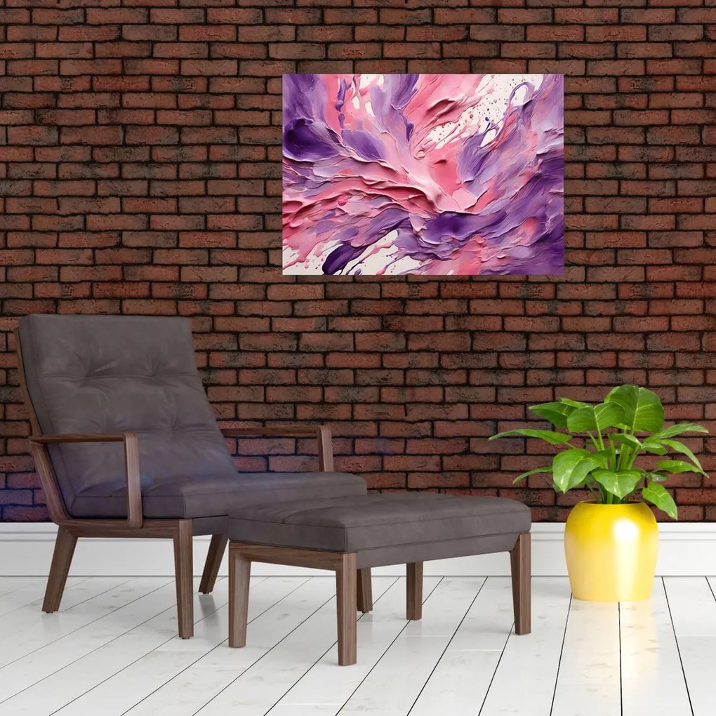 Obraz na szkle - Romantyczna abstrakcja (70x50 cm)