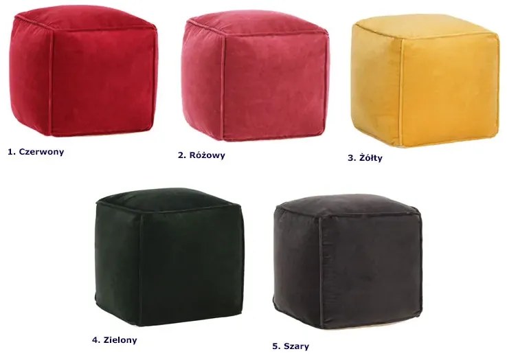 Różowa pufa tapicerowana siedzisko G0-C04