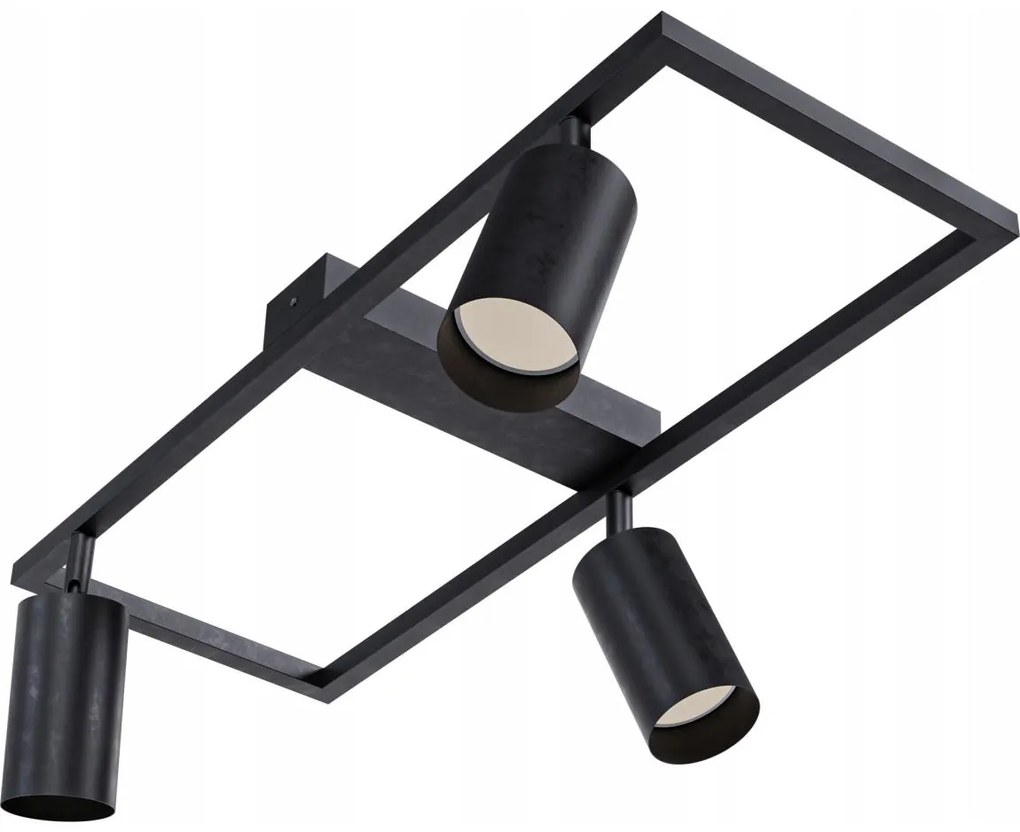 Oprawa punktowa 3xGU10/30W/230V czarna