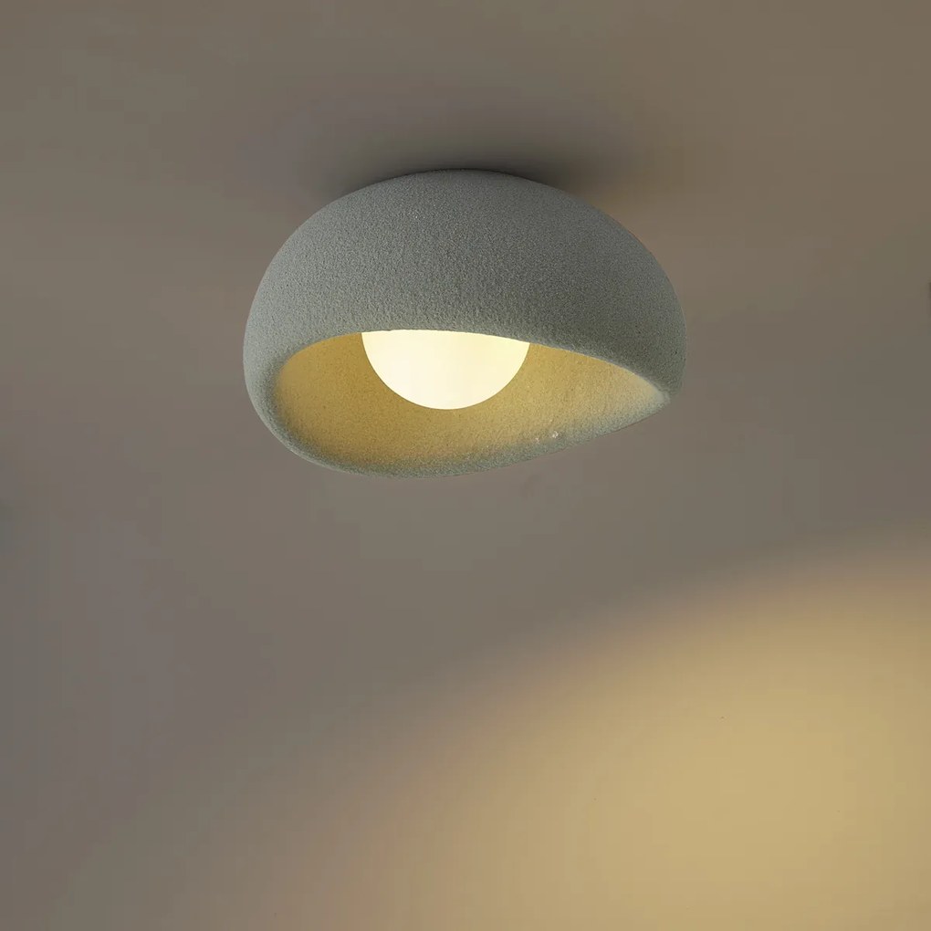Lampa sufitowa Japandi jasnozielona - Wabi