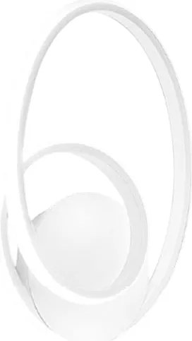 Diva - Biała lampa ścienna 20W ciepłe światło 3000K IP20 - Nowoczesna lampa ścienna LED - Zintegrowana dioda LED 37x29