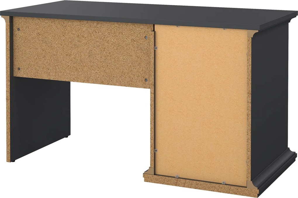 Biurko komputerowe Paris z 3 szufladami, kolor szary