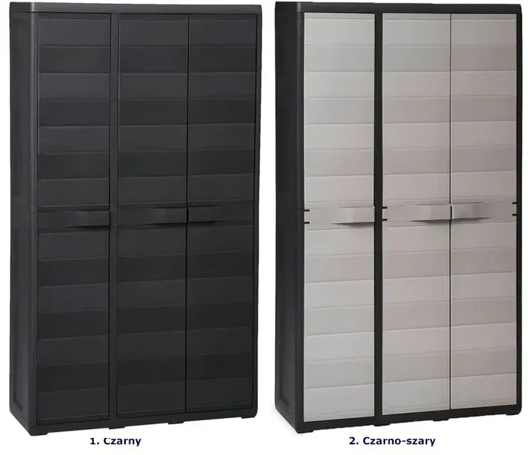 Czarna szafa gospodarcza do piwnicy i ogrodu Z1-H30