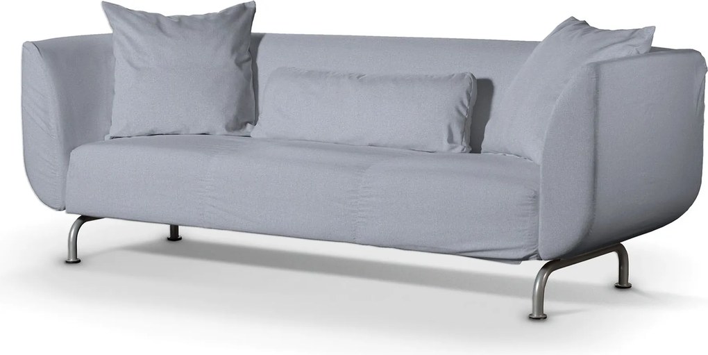 Pokrowiec na sofę Strömstad 3-osobową kolor niebieski tkanina strukturalna