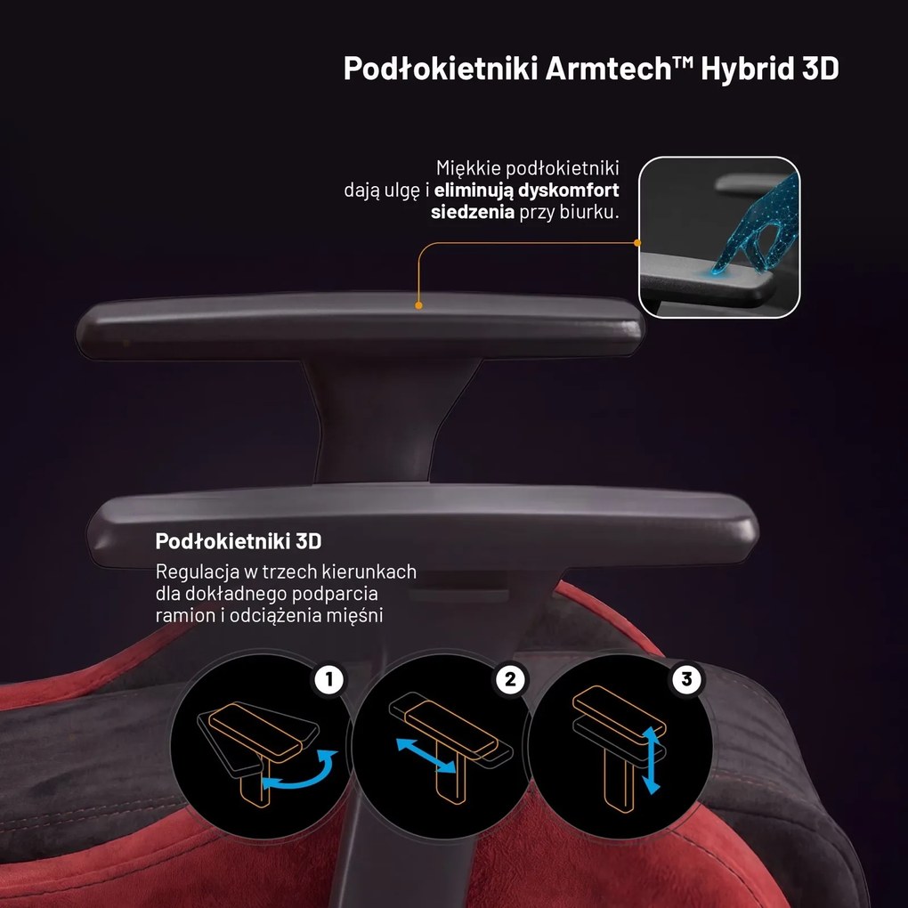Fotel gamingowy materiałowy Diablo X-Horn 2.0 Normal Size, Bloody Mary
