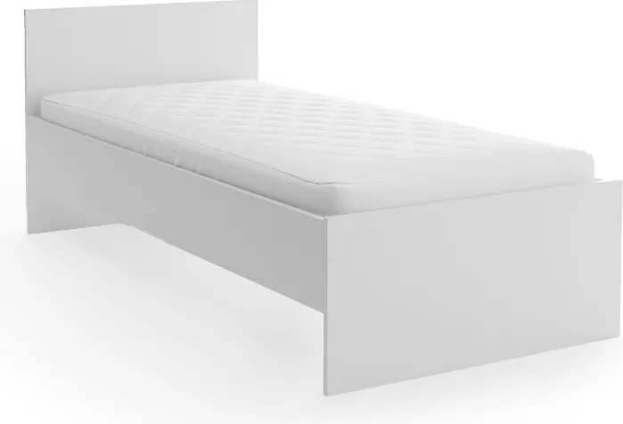 Łóżko ELISA 90 x 200 cm, białe Stelaż: Ze stelażem listwowym rolowanym, Materac: Materac Sommera 18 cm