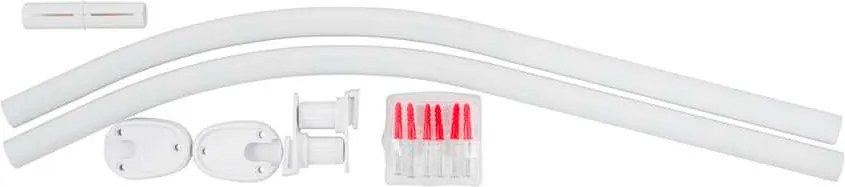 Uniwersalny drążek prysznicowy, 80 x 80/90 x 90 cm,WENKO